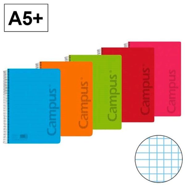 Bloc espiral tapa polipropileno campus a5  Mod.46