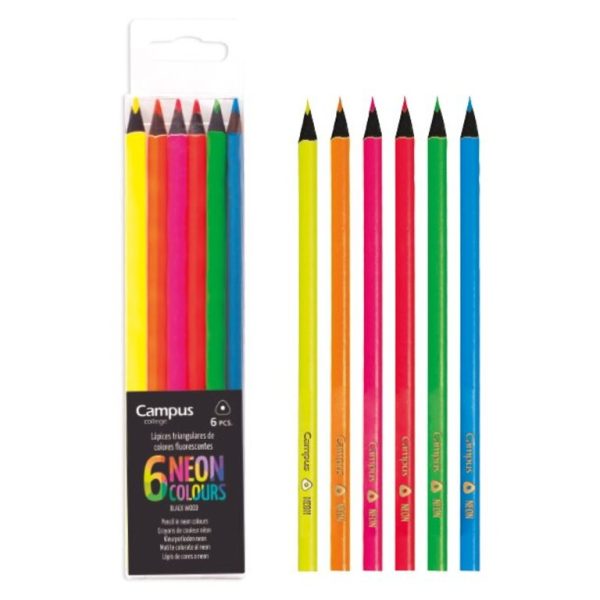 Lápices campus colores neones