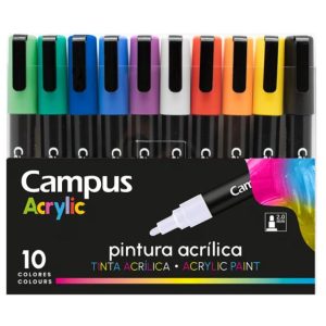 Rotulador pintura acrílica Campus 10colores