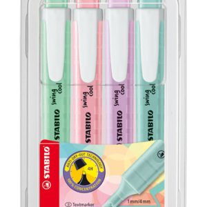 Alternative view of Marcador Stabilo Swing Cool 6 colores pastel