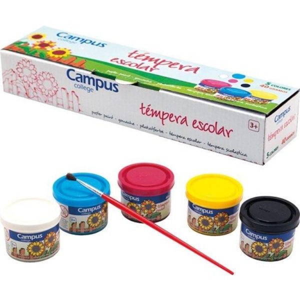 Pack 5 temperas Campus