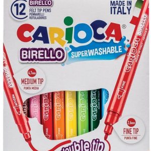 Rotulador Carioca Birelo doble punta 12 unidades