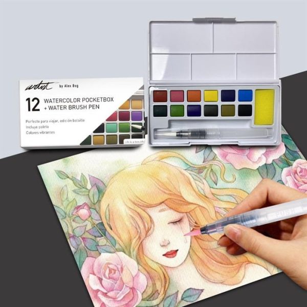 Caja acuarela Watercolor Pocketbox 12 colores - Imagen 2