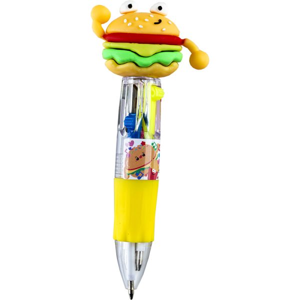 Boligrafo mini 4 colores Hamburguesa